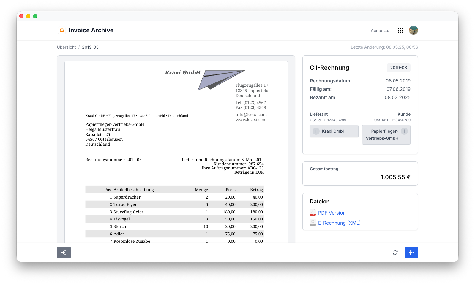 Invoice Preview