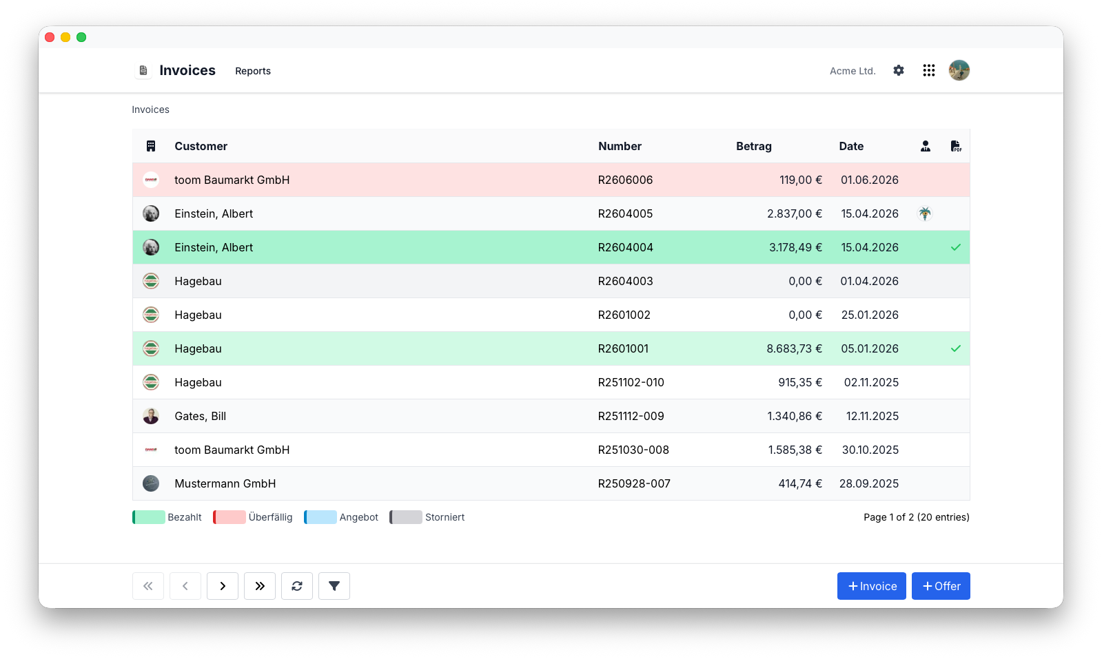 Invoice Overview