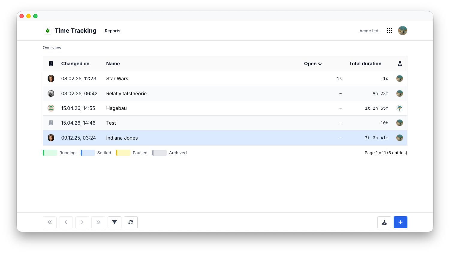 Time Tracking Overview